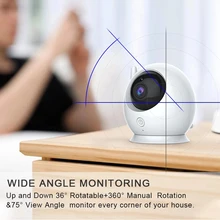 DANMINI 4.3in LCD HD Display Color Baby Monitor Electronic Babysitter Radio Video Temperature Monitoring ABM100 Security Camera