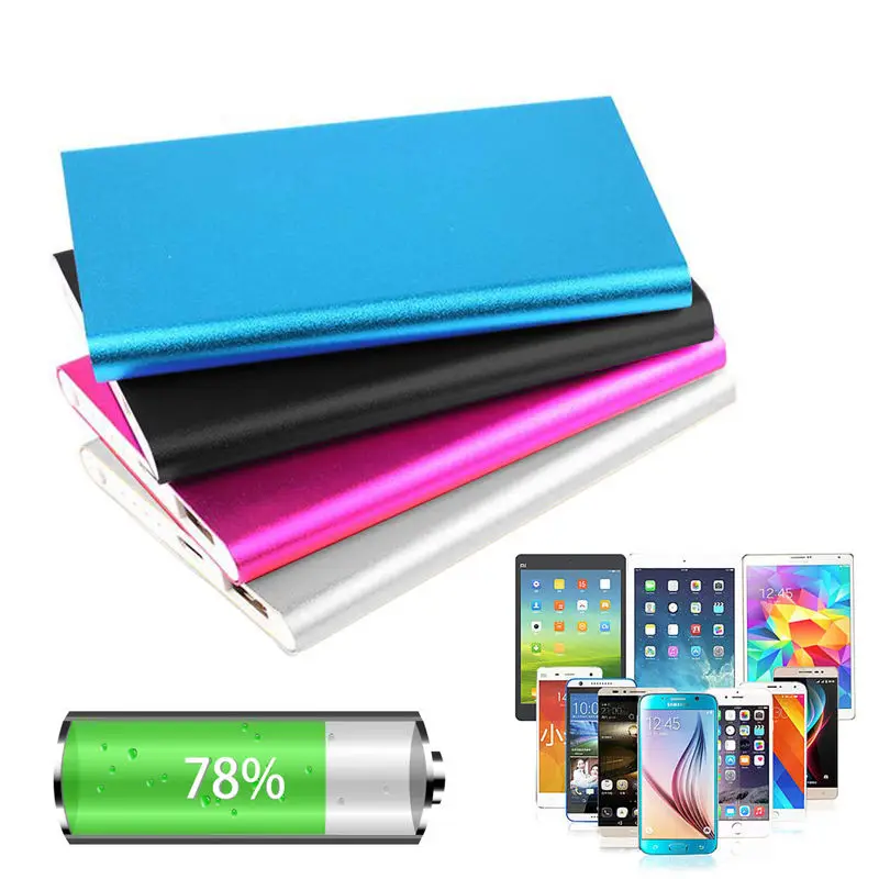 

Replacement Aluminum DIY Power Bank Case Universal Cell Box Kit for 5000mah External Battery Charger Repairment Accessory