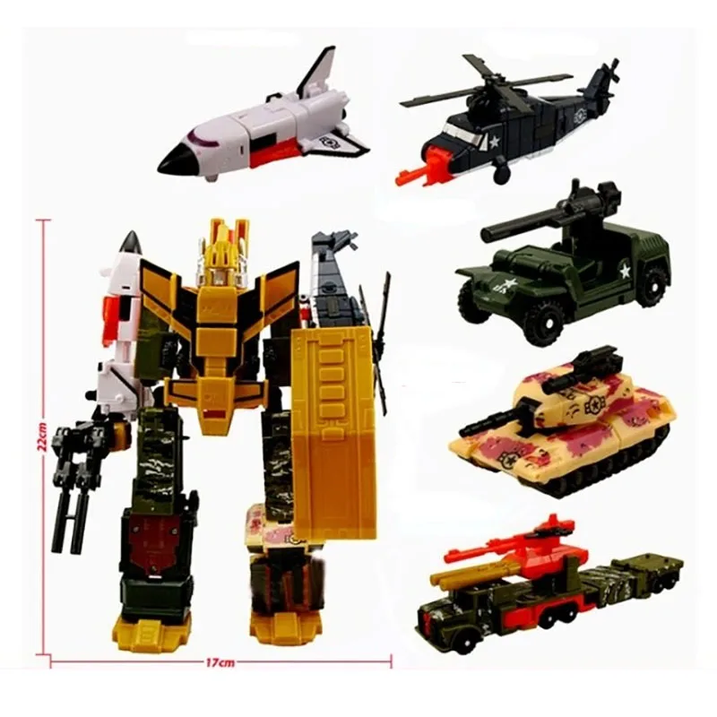 Transformers G1 Bruticus Engineering Corps Soldier Aircraft Military Vehicle Robot Assembly Action Figure Toy Collections