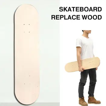 

Natural 8 Inch DIY Sports Crafts Double Concave Deck Blank Skateboard Decks Exercises Replacement Double Skate Decks Enjoyment