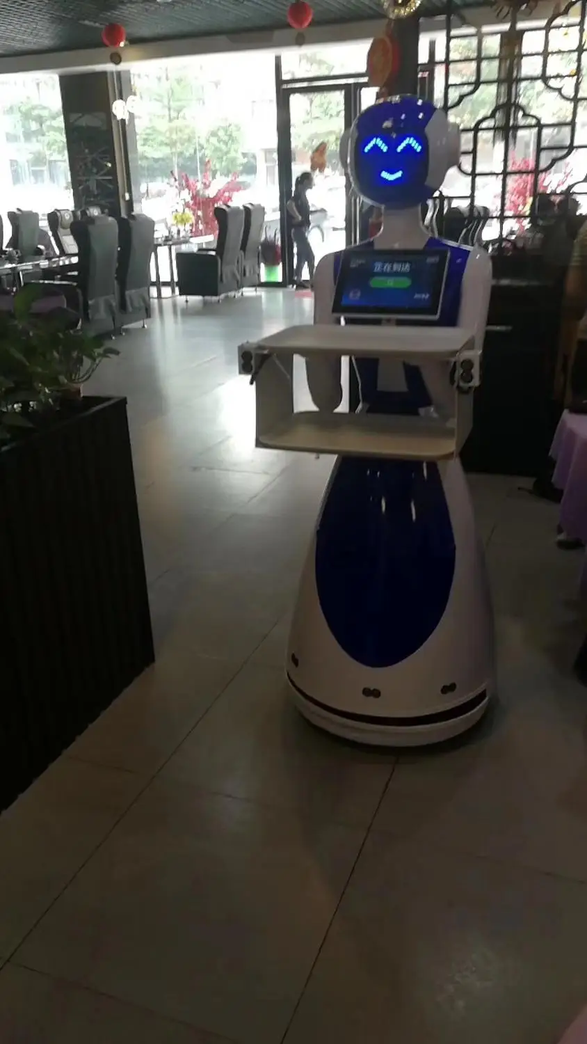 

hotel Restaurant Service Waiter android Automated Humanoid smart delivery Robot