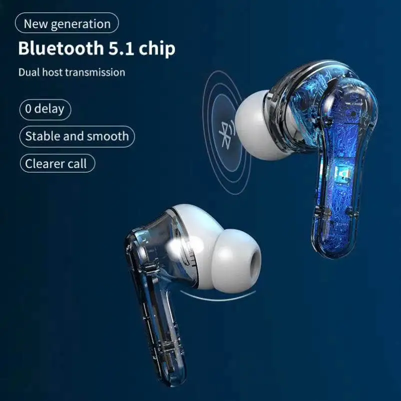 HBQ ANC Pro TWS портативные Bluetooth 5 1 наушники с светодиодный дисплеем питания