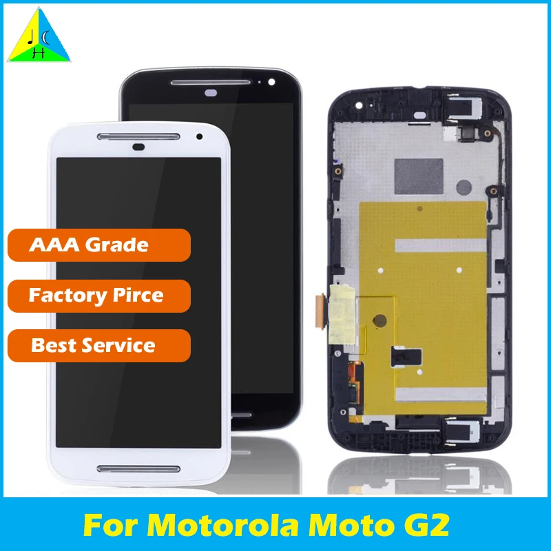

For Motorola Moto G2 G 2 2nd Gen XT1063 XT1064 XT1068 XT1069 LCD Display Touch Screen Digitizer With Frame Assembly +Tools