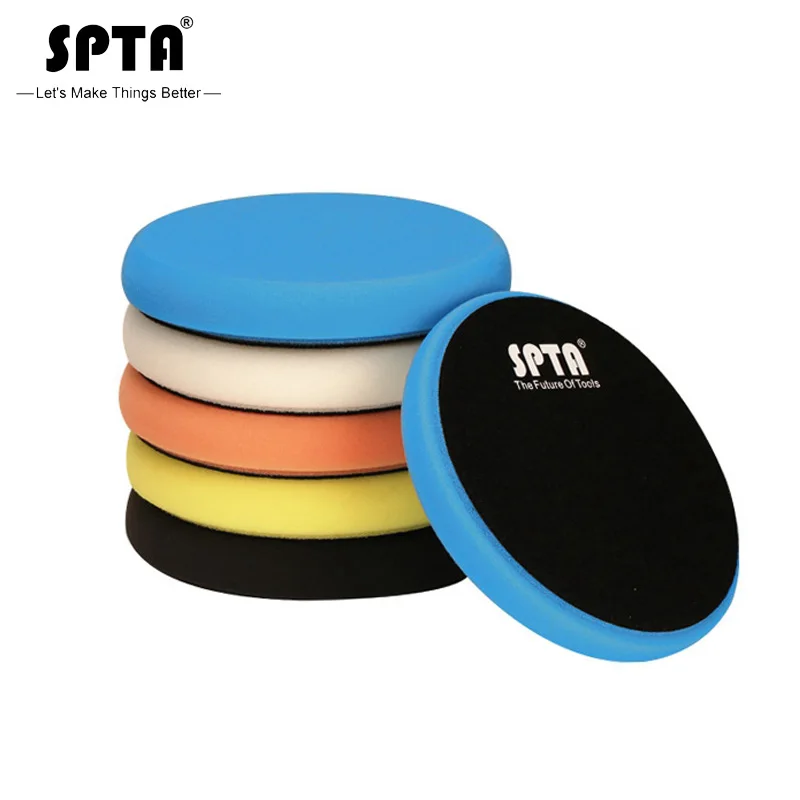 

(Bulk Sale 2) SPTA 6.5Inch(165mm) Light/Medium/Heavy Cut Polishing Pads & Buffing Pads For 6Inch(150mm) RO/DA/GA Car Polisher