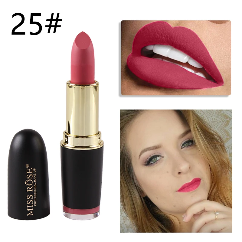 25heisegaizi MISS ROSE, макияж, губы, ТИНТ, макияж, губная помада, набор, блеск для губ, стойкий, телесный, губная помада, красная, матовая губная помада, водостойкая, Maquiagem - Цвет: 25heisegaizi