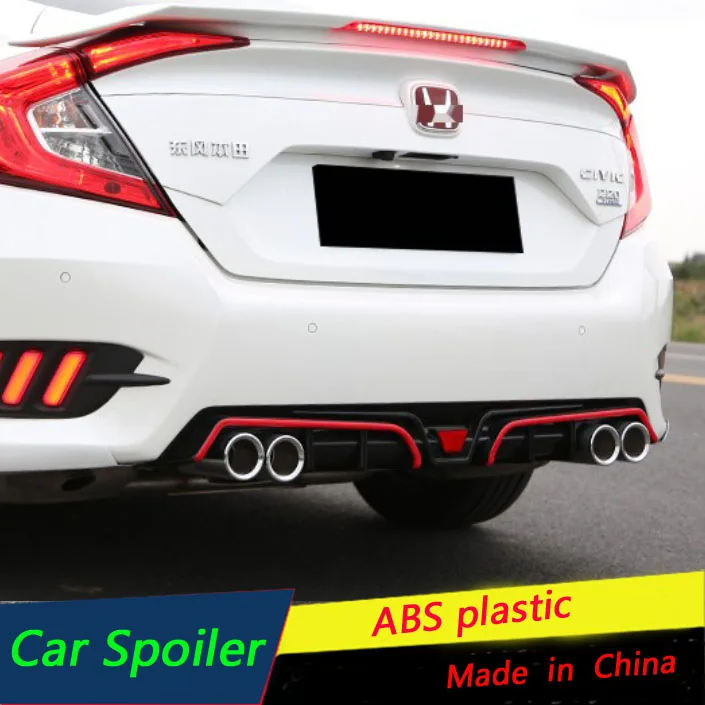 Для Honda Civic 2016-2018 задний бампер диффузор протектор кузова Комплект передний