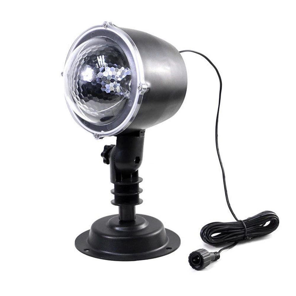 

White Snowflake Projector Lights 3D Rotating LED Snowfall Projection Lamp with Remote Control for Christmas Holiday Halloween