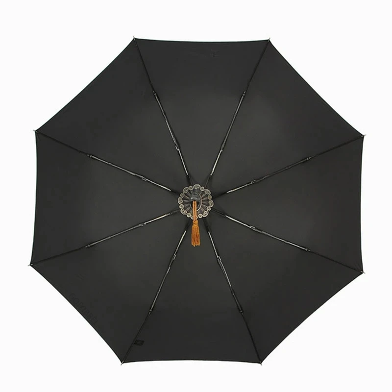 Japanese Windproof Automatic Umbrella Samurai Sword Knife Design Anti UV Luxury Travel