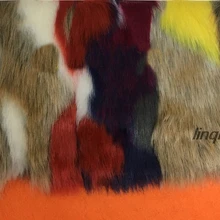 3 см разноцветный жаккардовый искусственный мех лисий мех печатная камуфляжная ткань искусственный Лисий мех жаккардовая плюшевая ткань