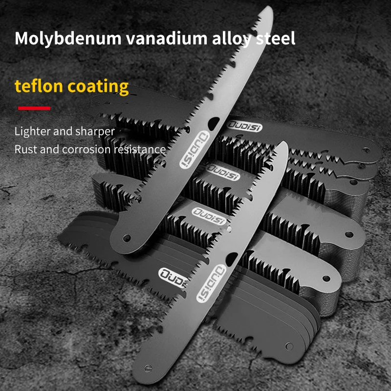 OUDISI Multifunctional Folding Saw SK5 Blade Hand Saw Woodworking Cutting Tools MO-V Steel Handle Collapsible Sharp Garden