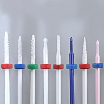 

Ceramic Nail Drill Bits Milling Cutter Rotary Burr Bits Electric Machine for Manicure Accessories Nail Files Art Tools
