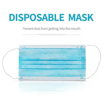 

10/20/50pcs Upgraded Sealed Mask With Elastic Earrings 3 Layers Of Thick Breathable Safety Mask Suitable For Home Office Hospita