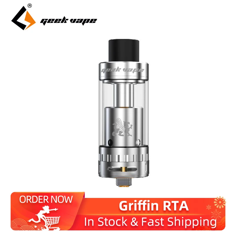 

Clearance! Original Geekvape Griffin RTA 3.5ml capacity Dual Coil Top Filling Electronic Cigarette Vape Vaporizer tank vs Zeus X