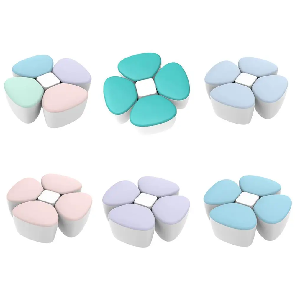 

Baby Milk Powder Dispenser Container Children Portable PP Case for Four-Trellis Storage Flower Shaped Sealed Milk Box