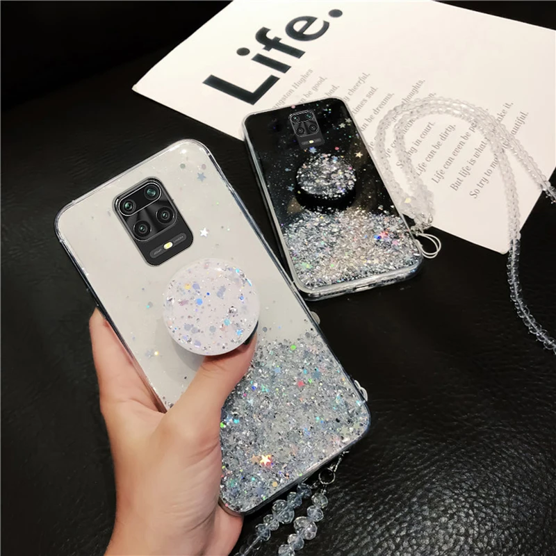 Transparente Bling-Glitter-Hülle für Xiaomi Mi 11T Poco F3 X3 Redmi Note 9S Hülle für Mi 10T 11 Lite Redmi Note 10 10S 8_voghion.com