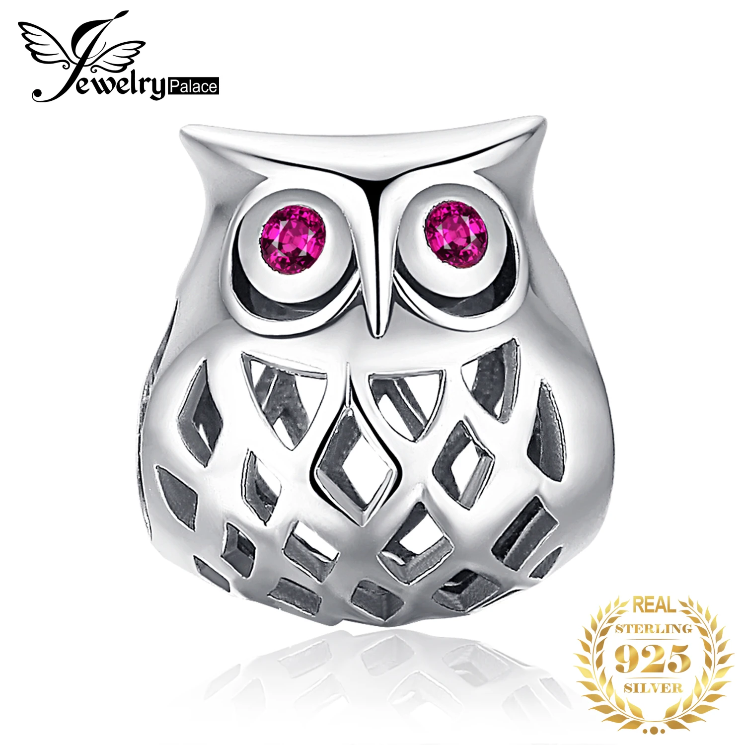 JewelryPalace серебряные бусины в форме совы подвески из серебра 925 пробы оригинальные для браслета изготовления
