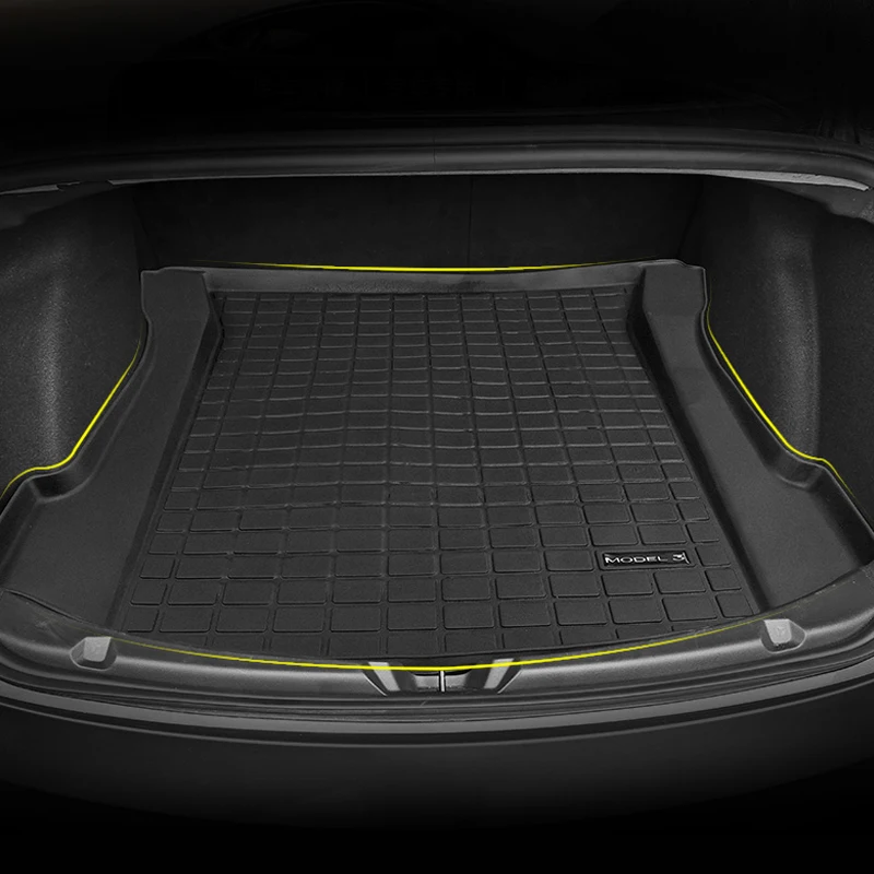 Коврик для багажника из ТПЭ и ТПР водонепроницаемый без вкуса Tesla модель 3 |