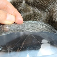 Ультра прозрачная тонкая кожа ПУ заменить мужчин t волосы штук девственные человеческие волосы для мужской парик 1" x8" базовый размер много цветов