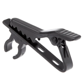 

4 x miniphone lapel tie clip for Lapel Lavalier Mic (Black)