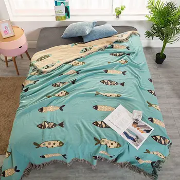 

High Quality Geometry Throw Blanket Sofa Cobertor Hanging Tapestry Sofa Bed Plane Travel Sherpa Blanket Tapestry Tassel Blanket