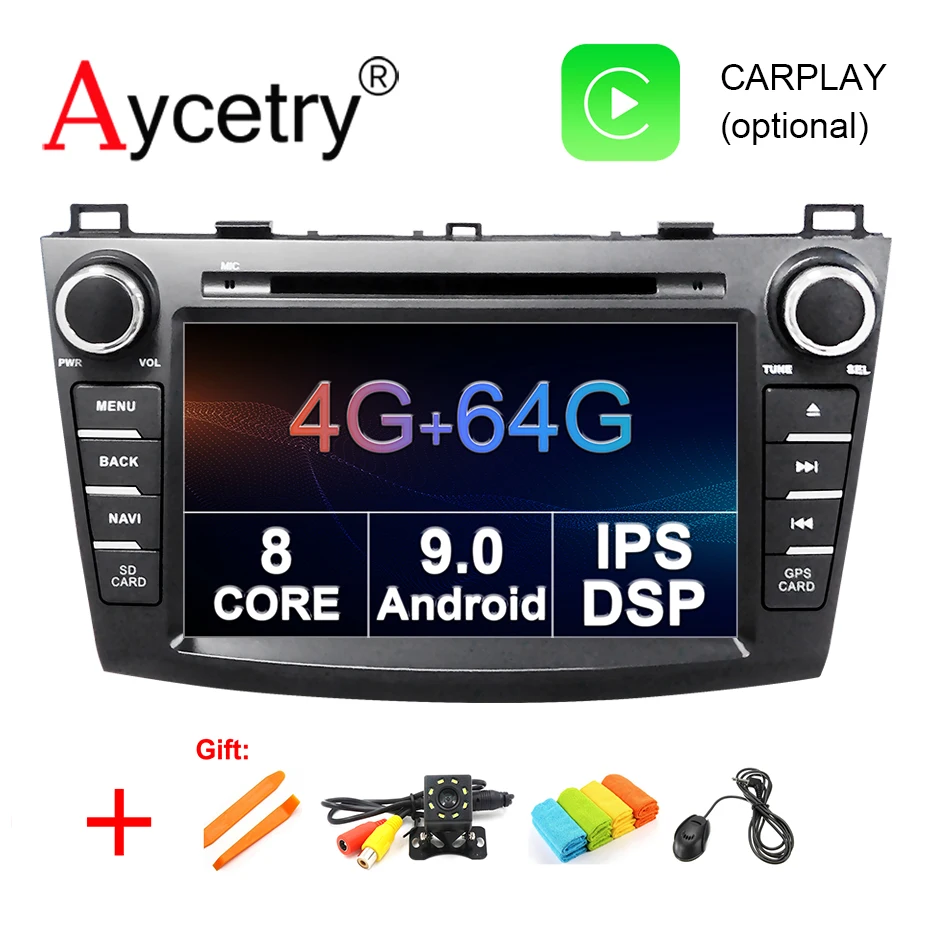 

4G+64G 8 CORE 2 din Android 9.0 Car DVD player GPS audio For Mazda 3 2009-2013 M3 mazda3 Car radio Multimedia obd2 dvr DSP IPS
