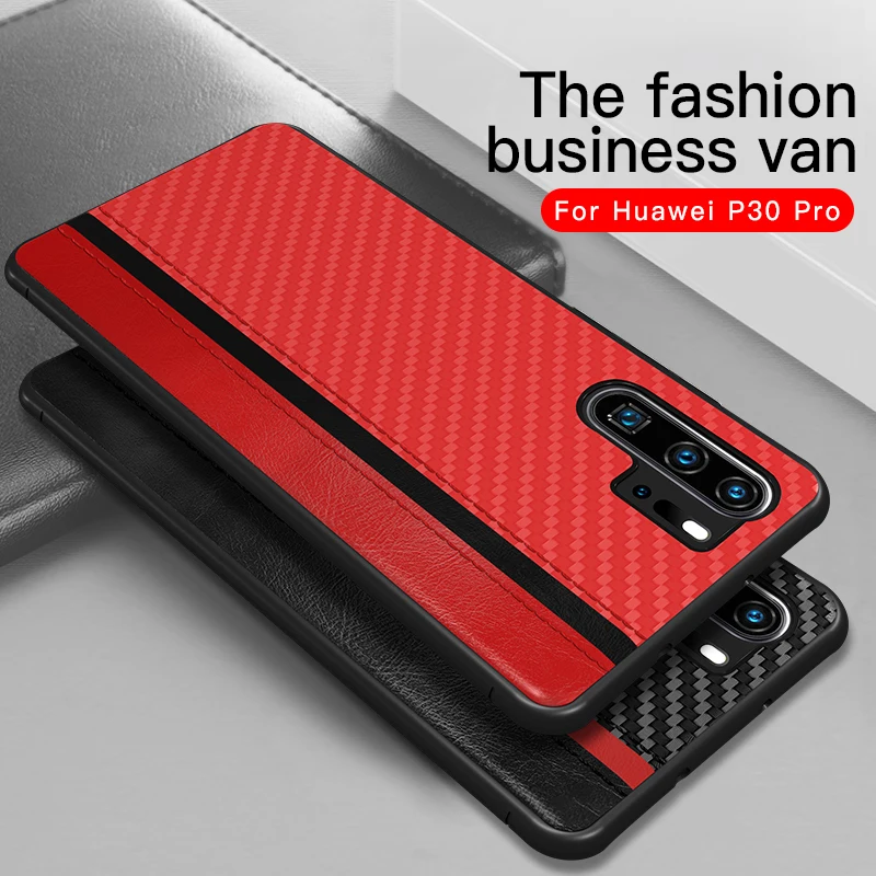 Роскошный защитный чехол из углеродного волокна для телефона Huawei Honor Mate 20 P30 P20 Pro