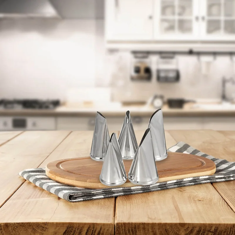 5 шт., 304, нержавеющая сталь, сделай сам, ремесло, цветок, роза, обледенение, насадки, крем, лепесток, кондитерские изделия, украшения торта, советы, принадлежности для выпечки