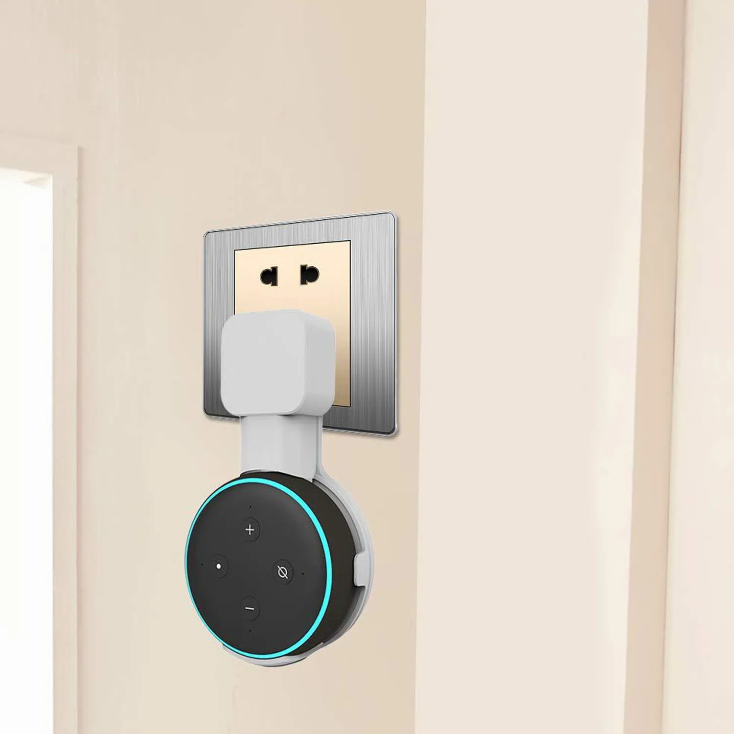Besegad модный настенный держатель-вешалка для Amazon Echo Dot 3 Smart speaker, компактные аксессуары