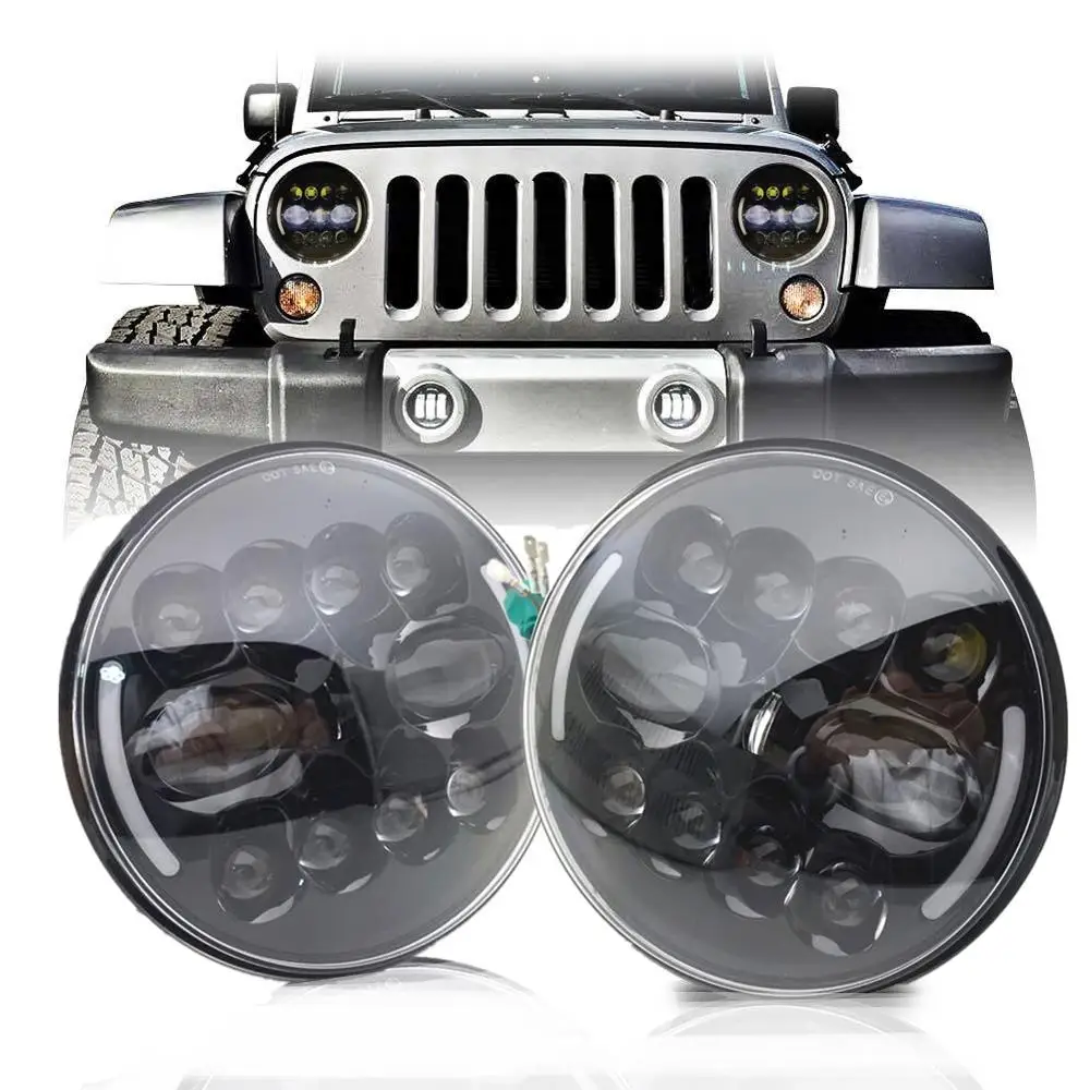 Авто фары 7 дюймов Led DRL указатели поворота 120 Вт для Lada 4x4 городская Нива Suzuki