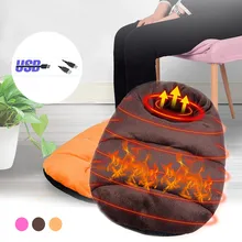 Супер мягкий бархат USB Графен электрическое отопление теплые ноги зимние офисные Бытовые аксессуары Новое поступление