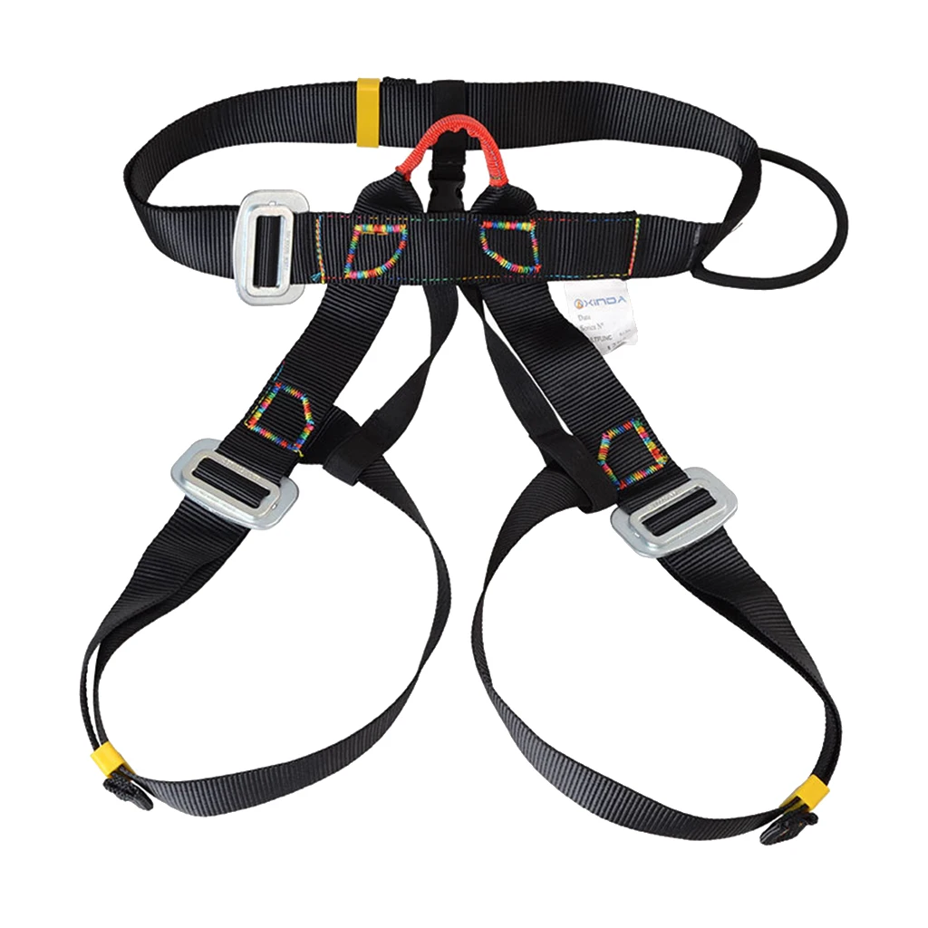 Tree Arborist Rappelling Climbing Protection Harness Seat Safety Sitting Bust Belt Black