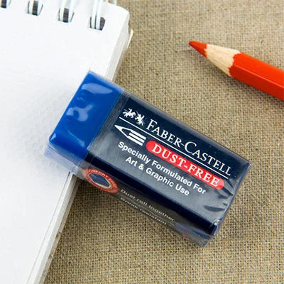 Faber Castell 187170 художественный эскиз, рисование, рисование, резиновые ластики для экзамена, Специальный карандаш, ластик для детей, подарок, Канцтовары - Цвет: Blue