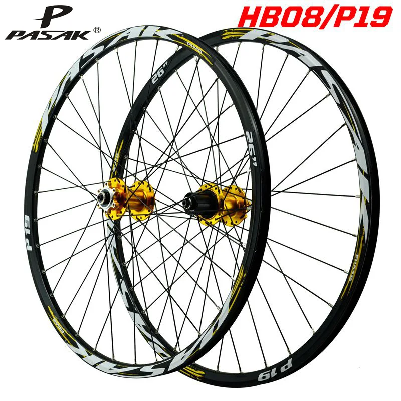 

MTB bicycle wheels mountain bike wheel front2 rear5 bearing 26/27.5/29inch 7-11/12speed Six Hole Disc Brake QR100 135alloy hub
