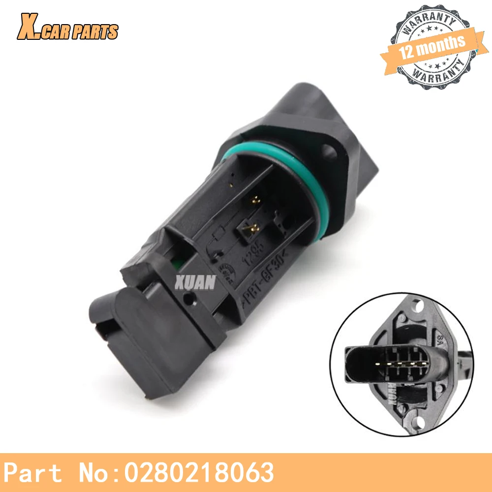 Датчик массового расхода воздуха 0280218063 для Seat Exeo Ibiza Leon Toledo Skoda Octavia 06A906461L 0280218064 |