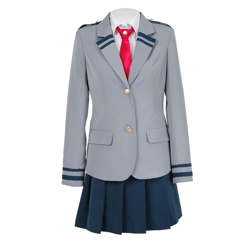 Boku no Hero Academia AsuiTsuyu Yaoyorozu Momo School Uniform My Hero Academia OCHACO URARAKA Midoriya Izuku Cosplay Costume