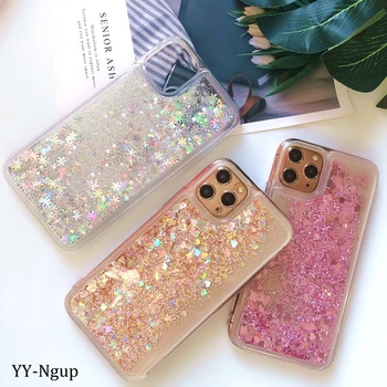 

A51 A71 Case on for Etui Samsung A51 Case Bling Glitter Liquid Dynamic Quicksand Cover for Coque Samsung Galaxy A71 Case Women