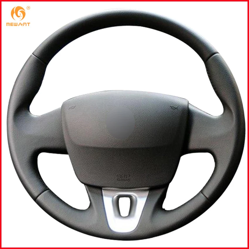 Оплетка рулевого колеса MEWANT из черной искусственной кожи для Renault Fluence ZE 2009 2016 Kangoo