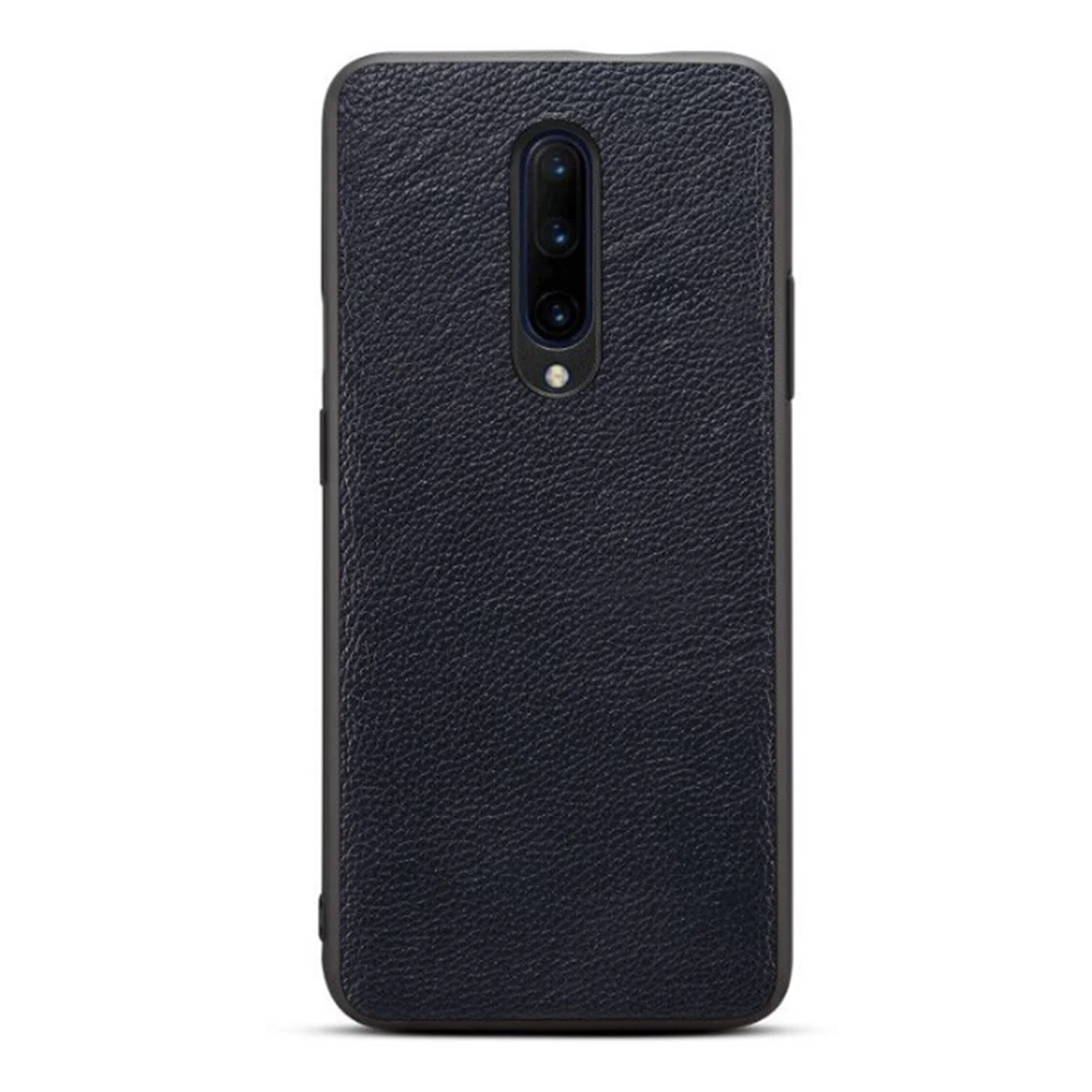 Blue color Ретро Кожаный чехол для телефона OnePlus 7 Pro противоударный защитный чехол оболочка для OnePlus 6T 5T Мягкий ТПУ чехол для OnePlus 5 6 - Цвет: Blue color