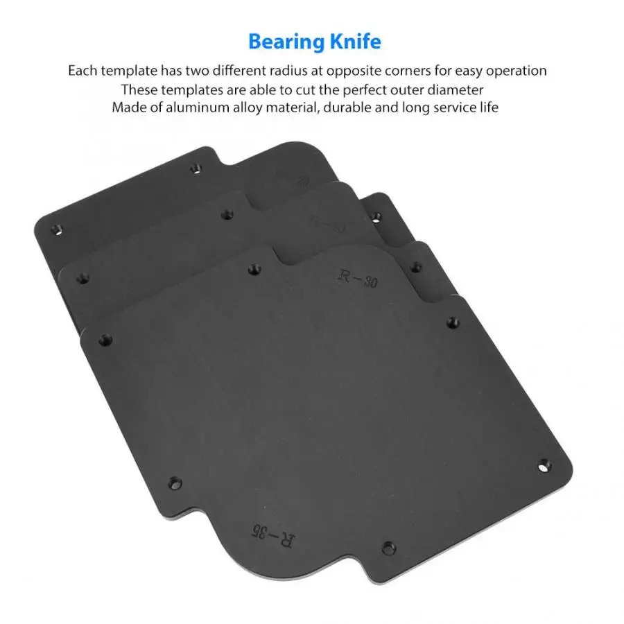 Angle Ruler R Round Corner Templates Aluminium Alloy with Bearing Knife carpenter Tool Ferramentas Para Marceneiro Hand Tool