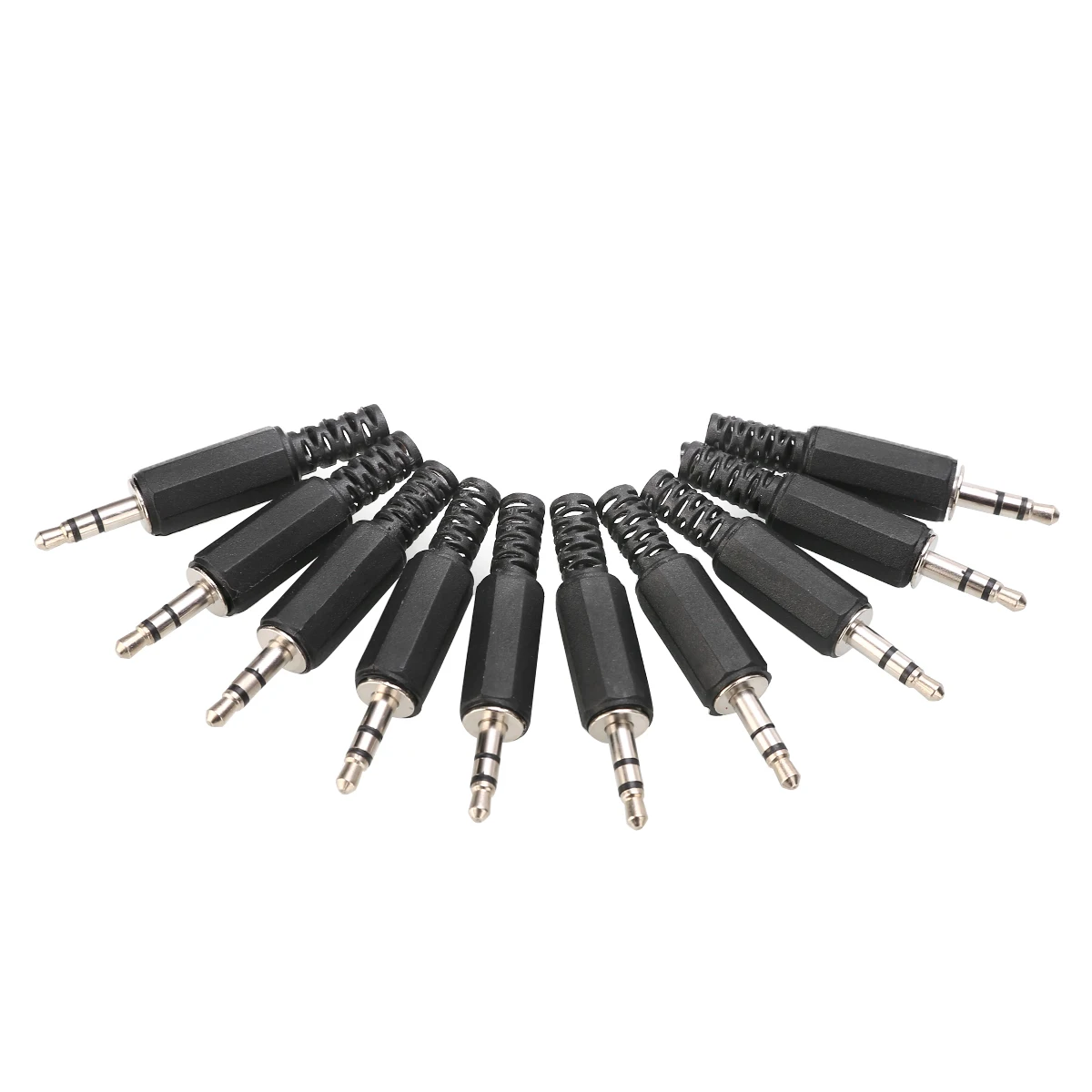 10 шт. 3,5 мм 1/" штекер черный разъем для микрофона Высокое качество моно стерео аудио разъем адаптер для наушников