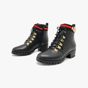 

Beauty Code Autumn Strap Trend Gao Help Thick With Martin Boots Female 2019 Female Boots