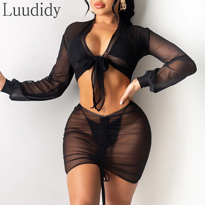 

Sexy Swimsuit Swimwear Beach Wear Mesh Bikini Set