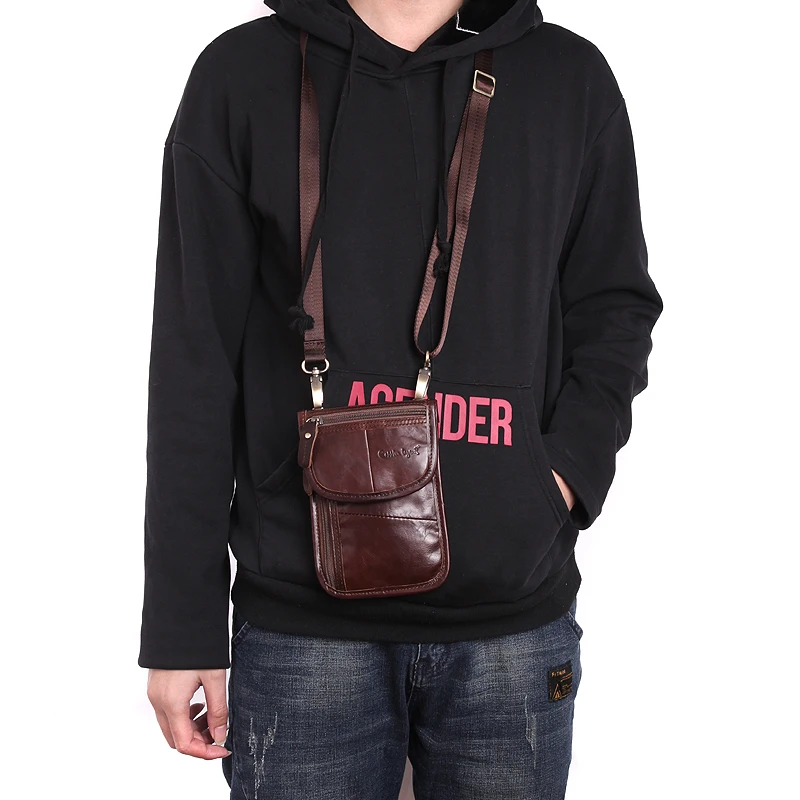 Cobbler Legend 2021 New Retro Trend Men Waist Packs For Mobile Phone Money Case For Male Travel Belly Fanny Pack Bag Hot Sale