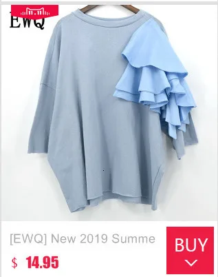 [EWQ] Новая летняя модная женская одежда с v-образным вырезом и длинными рукавами, шерсть Добби, контрастное платье-рубашка с карманом, женское платье WG75500