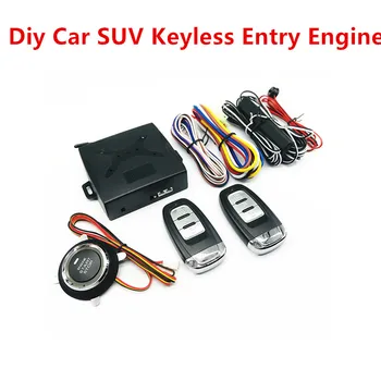

Diy Car SUV Keyless Entry Engine Start Keyless Alarm System Push Button Remote Starter Stop Automobiles Auto Car Accessories