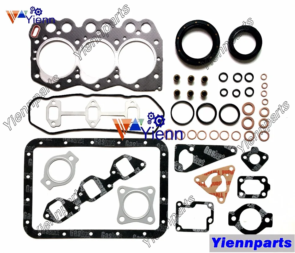 For Yanmar 3TN66L 3TN66E 3TN66 UJ Overhaul Gasket Set Kit W/ Head