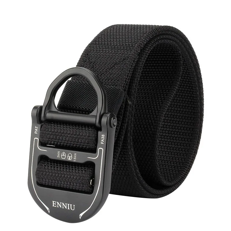 

Mens Leisure Belt Military Tactical Waist Belt Outdoor Hiking Metal Buckle Adjustable Training Waist Belt Hunting Accessories