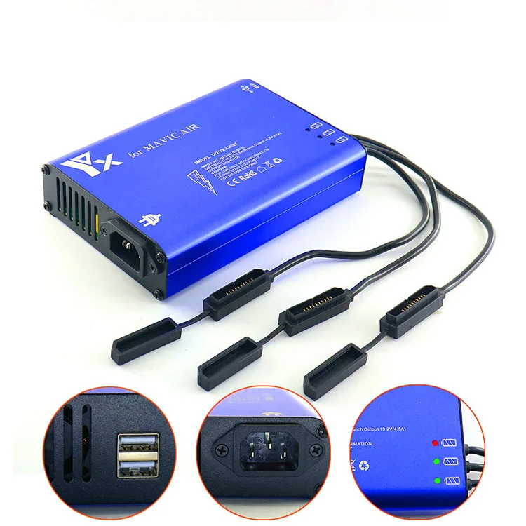 5в1 зарядное устройство для дома Mavic Air, 3 аккумулятора, зарядка, концентратор, USB порт, управление, зарядное устройство для телефона планшета, аксессуары для DJI mavic air Drone