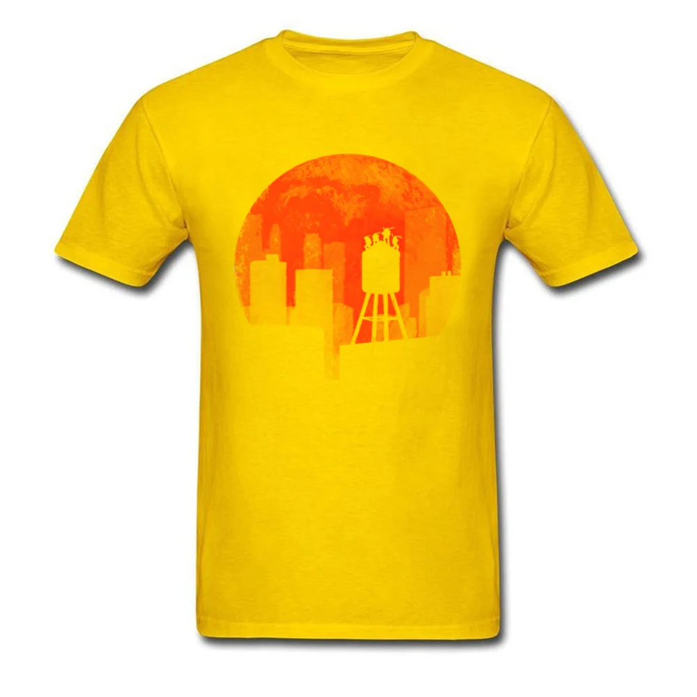 Four_Ninjas_8231 Pure Cotton Tshirts for Men Short Sleeve Tops Tees Brand New Summer/Autumn Round Neck T-shirts 3D Printed Four_Ninjas_8231 yellow