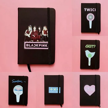 

Got7 Twice TXT SEVENTEEN Notebook Notepad PU School Supplies Notebook Cartoon Pocketbook Gifts